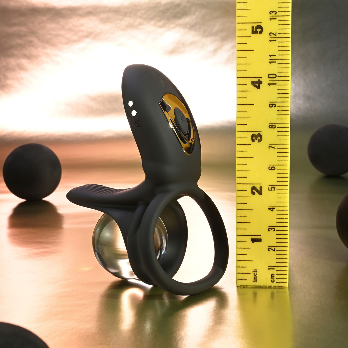 Cock Ring Playboy Black-12