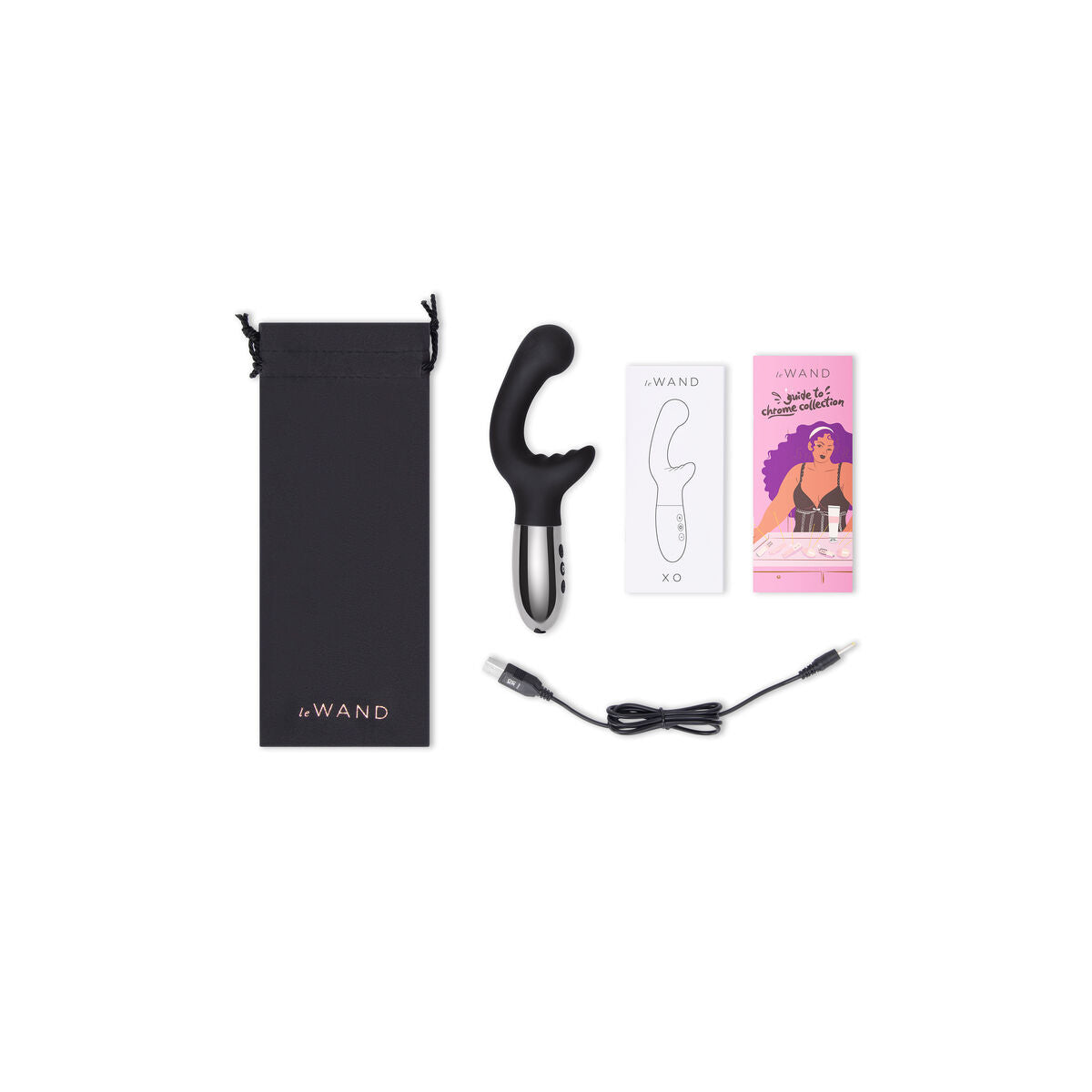 XCØRIA™ Le Wand XO – Vibratore G-Spot Ricaricabile (Black Edition)-4